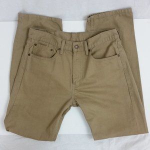 Levi's 505 Tan White Tab 100% Cotton Jeans Pants